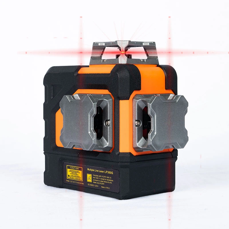 Livello laser rosso super luminoso 3D